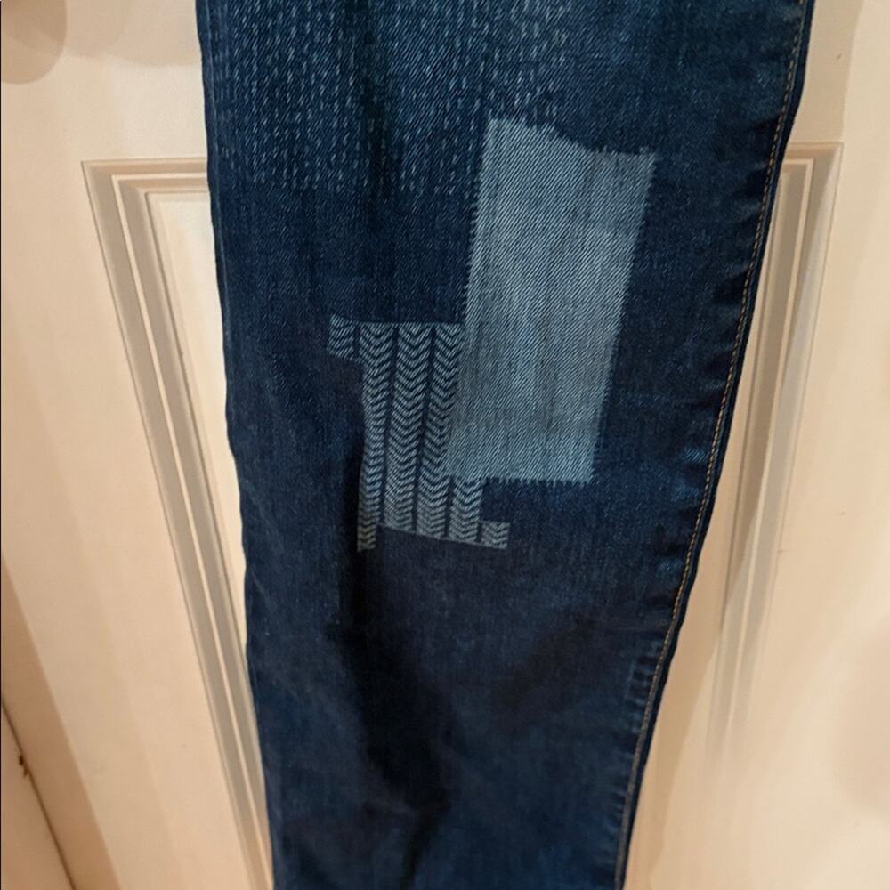 NWOT True Religion Cora Straight Leg Patched Jeans Size 29 - Picture 4 of 15